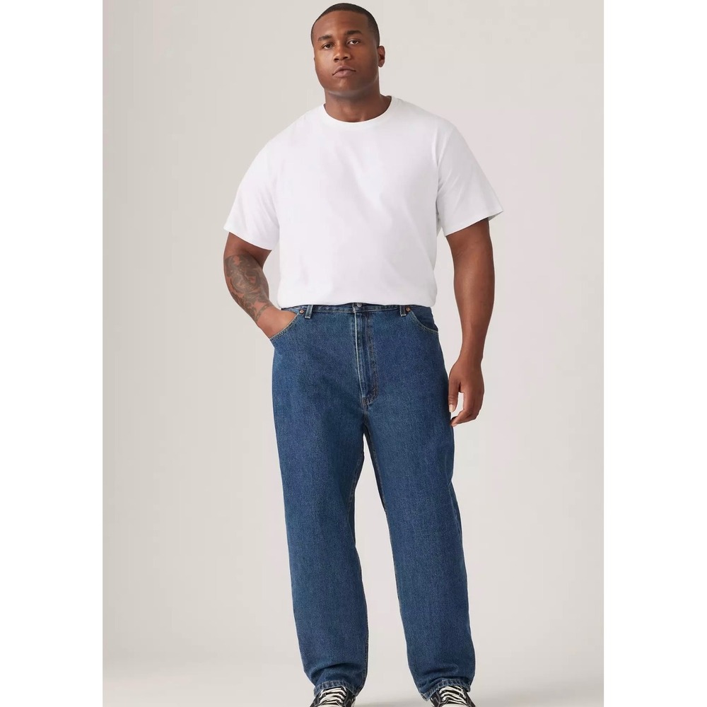 Levi's 550 Relaxed Fit Straight Leg Jeans Dark Stone‎ Wash Size 44x29 $69.50